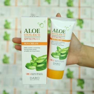 Review kem chống nắng Dabo white sunblock cream